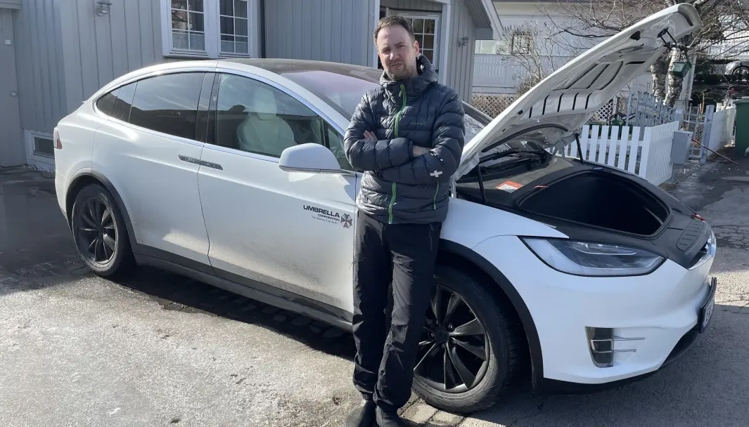 SAKSØKT: Håvard Siegel Haukeberg vant klagesaken mot Tesla, som nå svarer med å saksøke ham. SAKSØKT: Håvard Siegel Haukeberg vant klagesaken mot Tesla, som nå svarer med å saksøke ham.