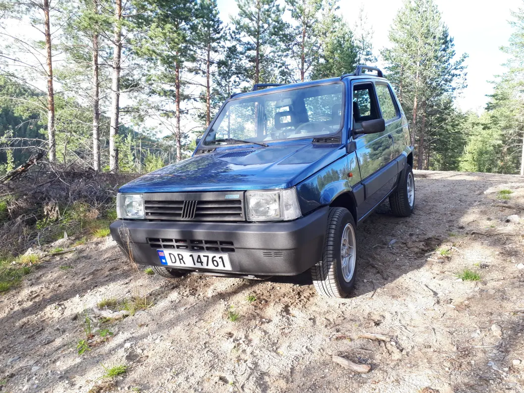 <span class="font-weight-bold" data-lab-font_weight_desktop="font-weight-bold">KLATREMUS:</span> Stian Henriksen i Øvre Eiker i Buskerud hygger seg med Panda både på og utenfor allfarvei. <span class="font-weight-bold" data-lab-font_weight_desktop="font-weight-bold">KLATREMUS:</span> Stian Henriksen i Øvre Eiker i Buskerud hygger seg med Panda både på og utenfor allfarvei.