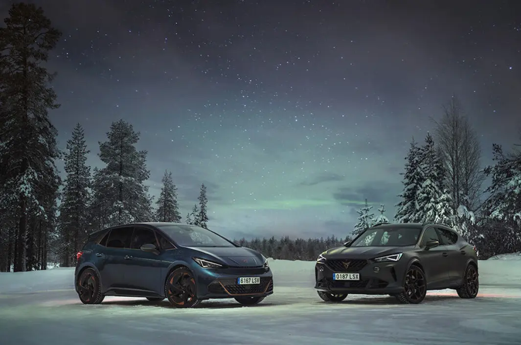 <span class="font-weight-bold" data-lab-font_weight_desktop="font-weight-bold">NORSK UTVALG:</span> Cupra Born og Cupra Formentor, de to eneste modellene p.t. i Norge. <span class="font-weight-bold" data-lab-font_weight_desktop="font-weight-bold">NORSK UTVALG:</span> Cupra Born og Cupra Formentor, de to eneste modellene p.t. i Norge.