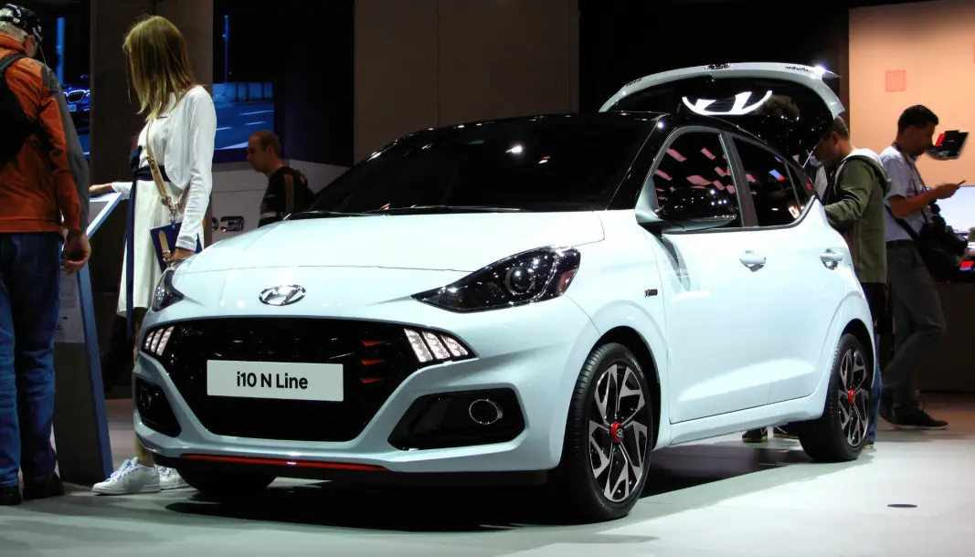 IKKE DENNE: ... men antakelig en slags etterfølger. Bilen viser Hyundai i10, her fra bilmessen i Frankfurt i 2019. IKKE DENNE: ... men antakelig en slags etterfølger. Bilen viser Hyundai i10, her fra bilmessen i Frankfurt i 2019.