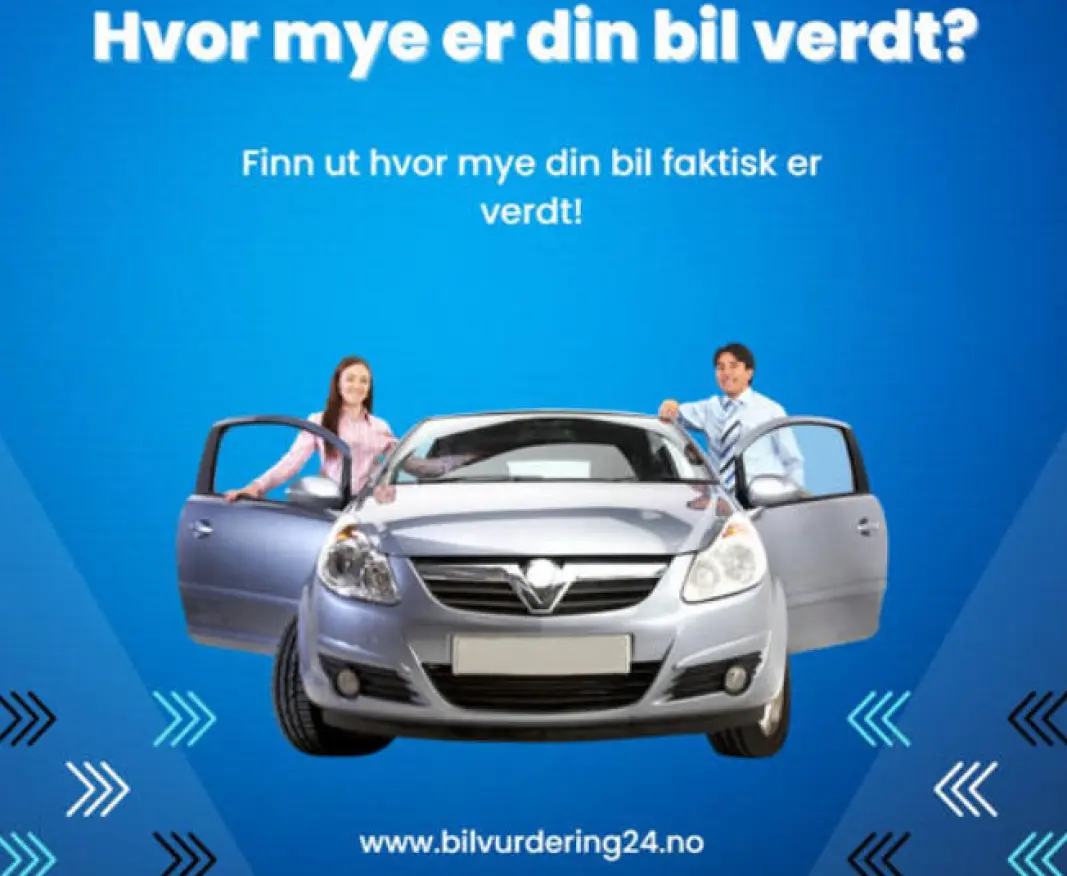 REKLAME: Slik markedsfører Bilvurdering24 sine tjenester. REKLAME: Slik markedsfører Bilvurdering24 sine tjenester.