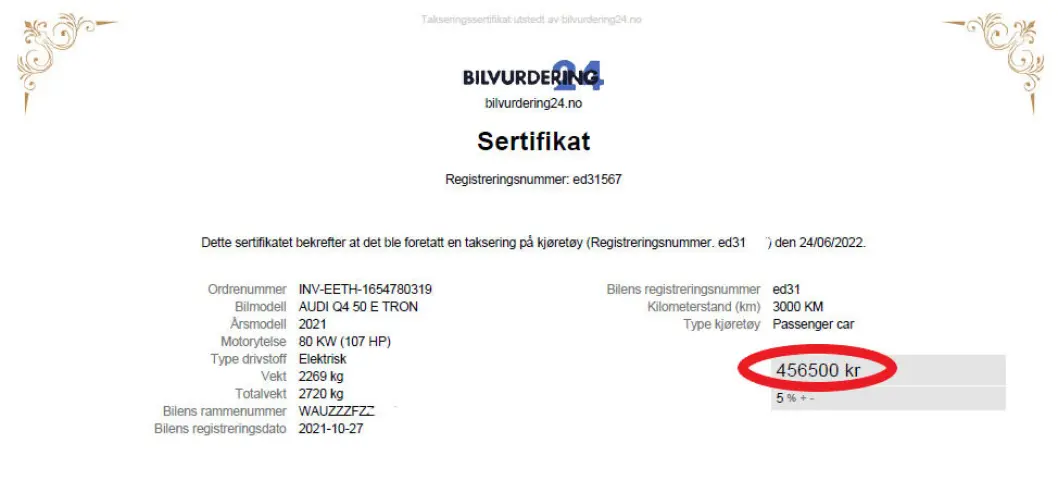 <span class=" font-weight-bold" data-lab-font_weight_desktop="font-weight-bold">«SERTIFIKAT»</span>: Slik ser den enkle verdivurderingen ut. Prisestimatet er dessuten oppgitt med et avvik på fem prosent begge veier. <span class=" font-weight-bold" data-lab-font_weight_desktop="font-weight-bold">«SERTIFIKAT»</span>: Slik ser den enkle verdivurderingen ut. Prisestimatet er dessuten oppgitt med et avvik på fem prosent begge veier.