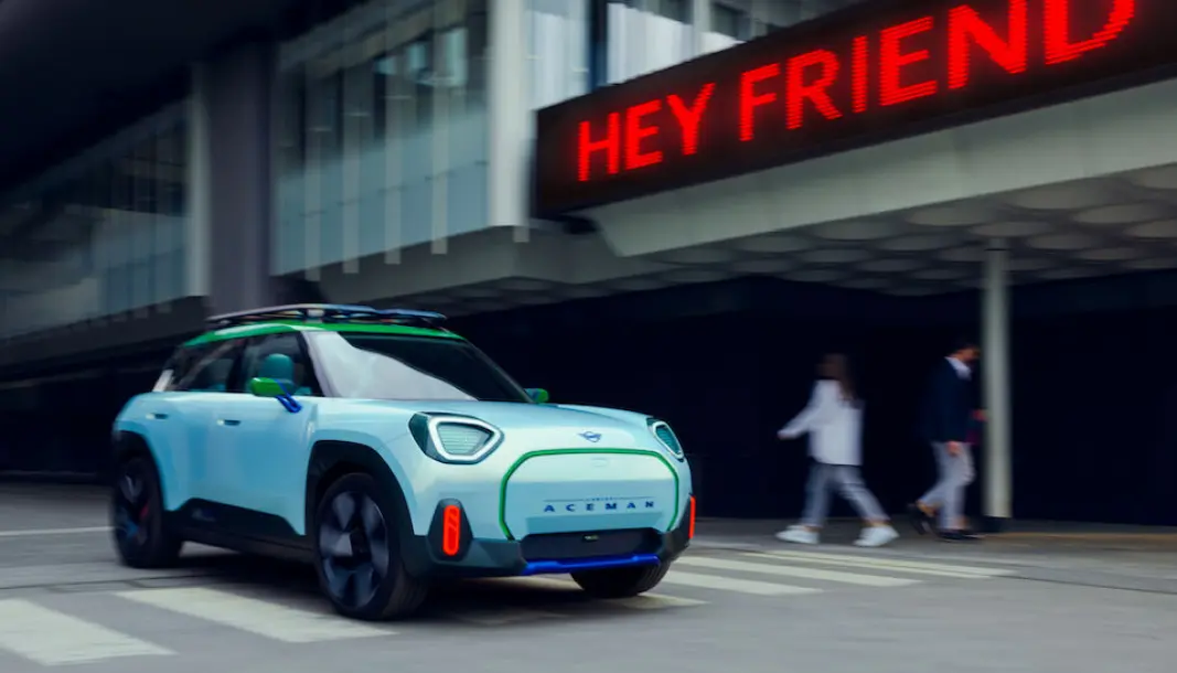DEN NESTE: Aceman føyer seg inn i Mini-porteføljen mellom Cooper og Countryman. DEN NESTE: Aceman føyer seg inn i Mini-porteføljen mellom Cooper og Countryman.