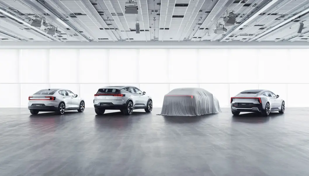 <span class=" font-weight-bold" data-lab-font_weight_desktop="font-weight-bold">NYKOMMERE:</span> SUV-en Polestar 3 blir første modell av tre som skal lanseres de kommende tre årene. Polestar 2 (til venstre) er allerede godt kjent her i Norge. <span class=" font-weight-bold" data-lab-font_weight_desktop="font-weight-bold">NYKOMMERE:</span> SUV-en Polestar 3 blir første modell av tre som skal lanseres de kommende tre årene. Polestar 2 (til venstre) er allerede godt kjent her i Norge.