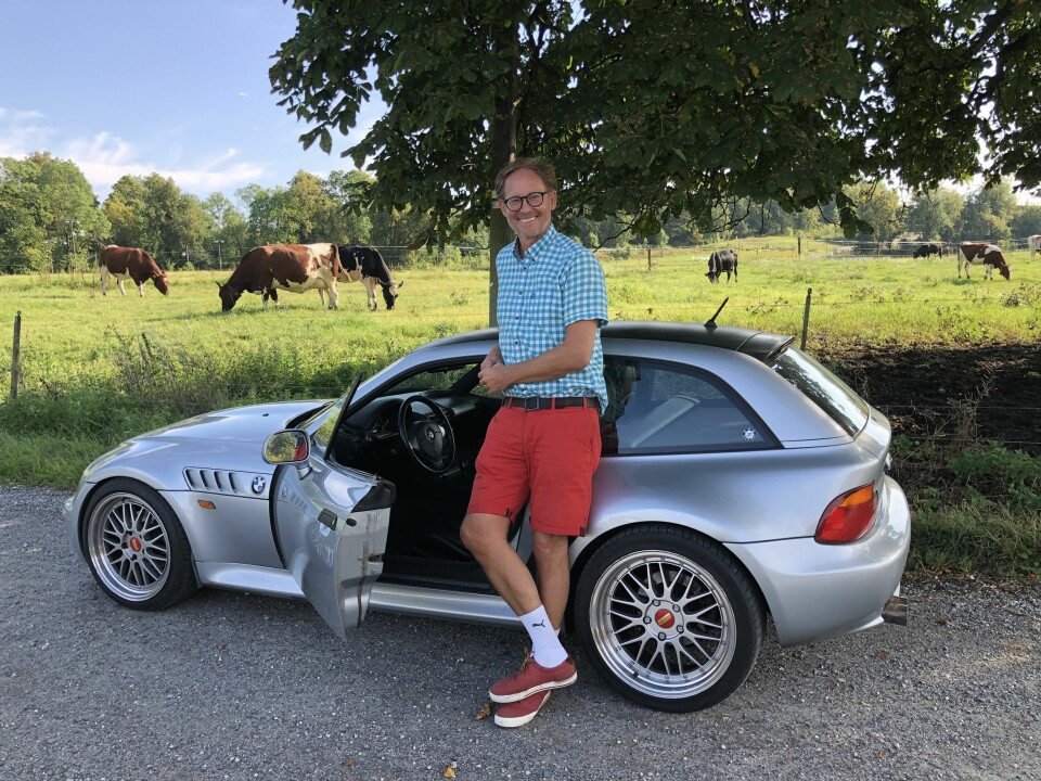 RASEDYR: Industridesigner Nils Erik Werenskiold kjører BMW Z3 Coupé fordi få andre ønsker å gjøre det samme.