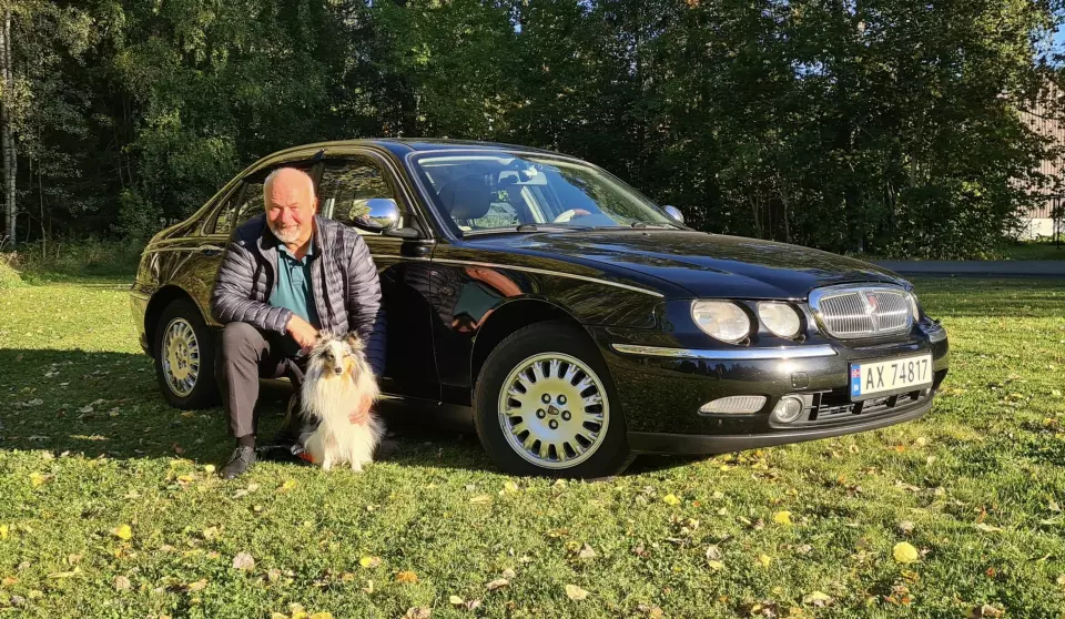 ROVER OG RØVERE: Ivar Birkeflot skjøtter en Rover 75 og besøker klubben for engelske klassikere, Albion, på Ekebegmarkedet.