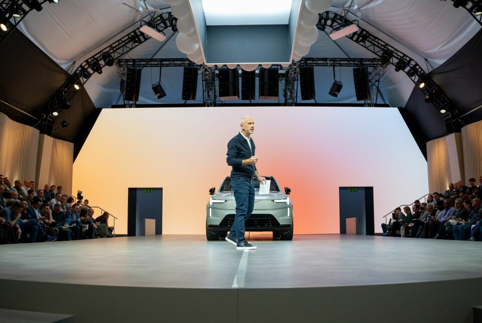 DEN NESTE: Volvos ferske toppsjef Jim Rowan under presentasjonen av EX90 tidligere i november.