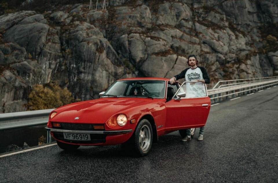 KLINKER TIL MED KLASSIKER: Markus Holme sikter på obskjønt naturskjønne sideveier med Datsun 280Z.