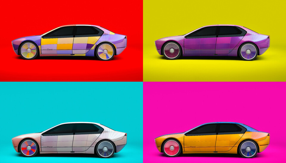 FARGERIKT: Med noen tastetrykk kan du variere farge og mønster på framtidens BMW.