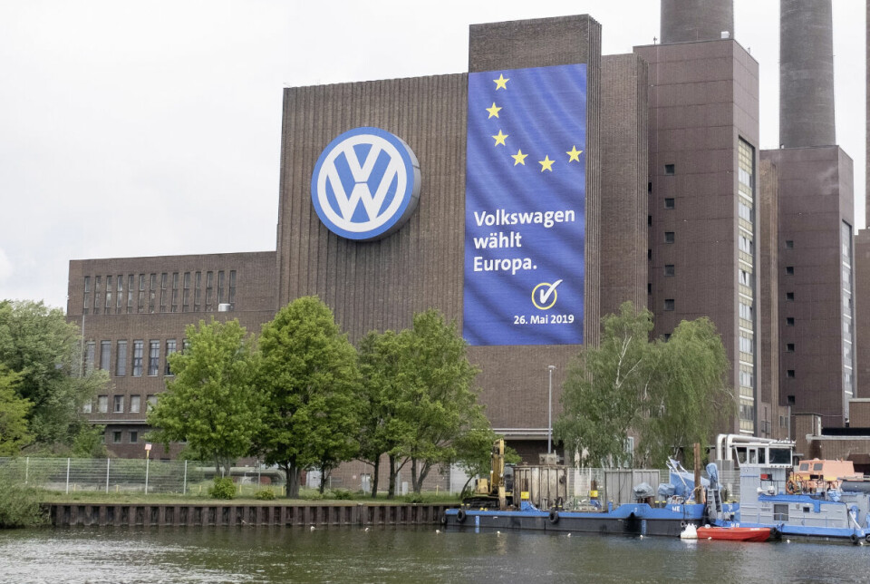 VANT I RETTEN: Bildet viser en av Volkswagens bygninger i Wolfsburg i Tyskland.