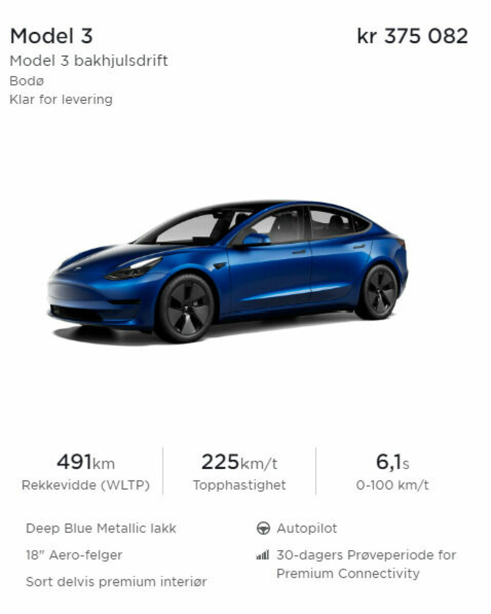 Faksimile fra Tesla Norge