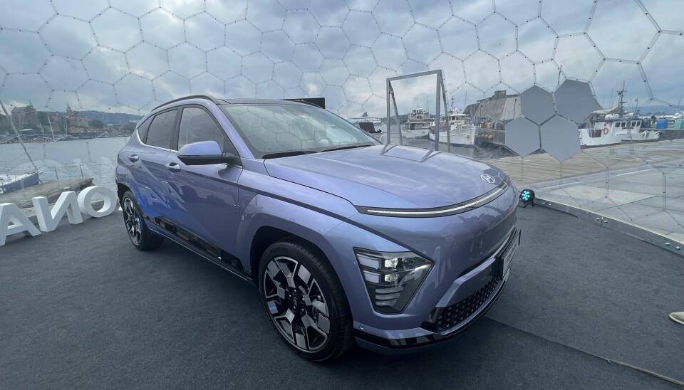 OSLOVISITT: Nye Hyundai Kona er øyeblikket stilt ut på Aker brygge