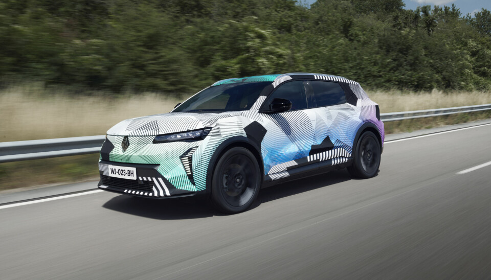 AVDUKES: Renault Scenic i elektrisk versjon blir nå vist for første gang.