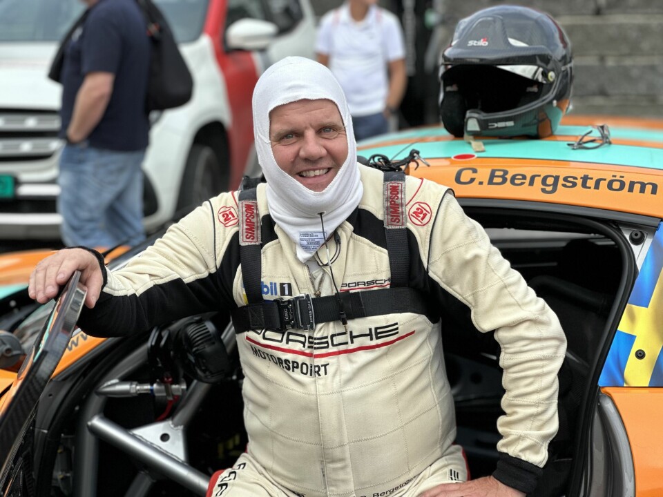 SMILEFJES: Svenske Christoffer Bergström er blant de mest drevne blant dagens bukett av racingsstjerner.