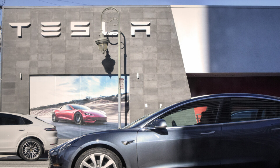 SIER IFRA: Oljefondet uttrykker forventninger overfor Tesla. Bildet er tatt i Los Angeles.