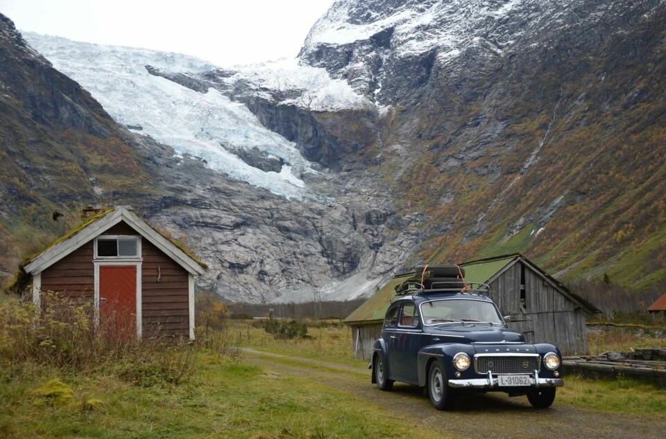 LANGTUR: Lars Teistedal legger gjerne ut på lengre turer med sin PV, som her – på en 14-dagersferd gjennom Sørlandet, Nordfjord og Sunnmøre og tilbake.