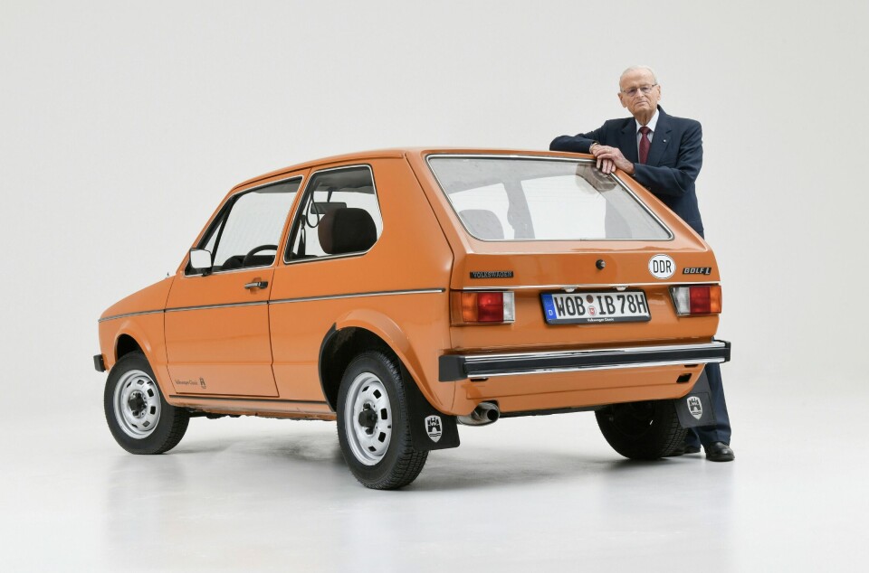 KLAR, FERDIG. GOLF: VW utforsket flere spennende Golf-alternativer før lansering i 1974. Mangeårig VW-kjempe Carl Hahn døde i fjor, 93 år gammel.