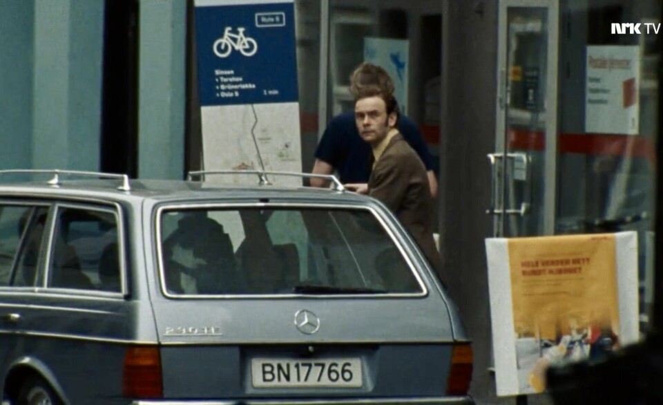SKJULT SPILL: I TV-serien «Makta» er 1970-tallets Ap-topp Reiulf Steen (spilt av Jan Gunnar Røise) stadig inn og ut av en Mercedes som egentlig tilhører Akershus-mannen Alexander Nygård.