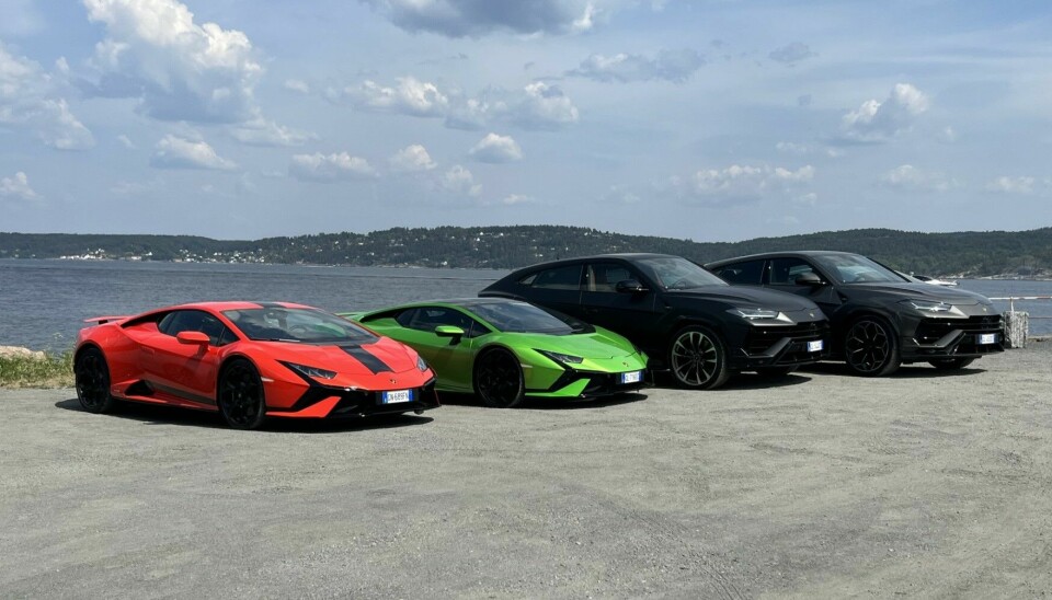 I NORGE: Det ble levert flere nye Lamborghini Huracán og Urus i Norge i fjor.