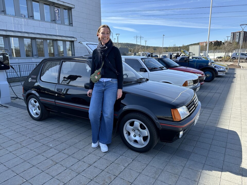 FRANSK GTI: Anne Margrete Seim Bakketuns Peugeot 205 GTi beundres av bilentusiaster uansett merkepreferanser.
