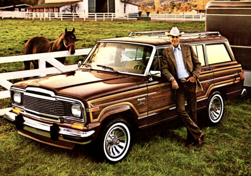 COWBOYBILEN: Jeep Wagoneer ble kalt «pignose», på grunn av grillens oppstoppernese.