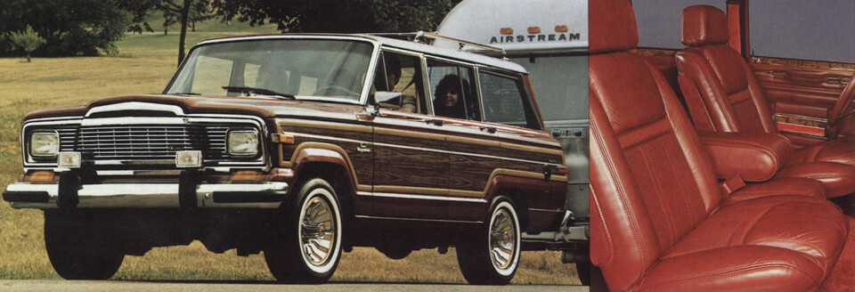 DEN GAMLE SKOLEN: Jeep Grand Wagoneer er mer «old school» enn noe annet som ruller på veiene.