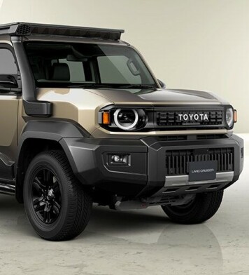 Toyota med en forminsket Land Cruiser